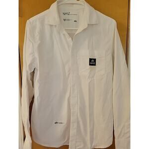 NHIZ izzue plus Neighborhood logo white shirt Japan brand Skull Size Medium